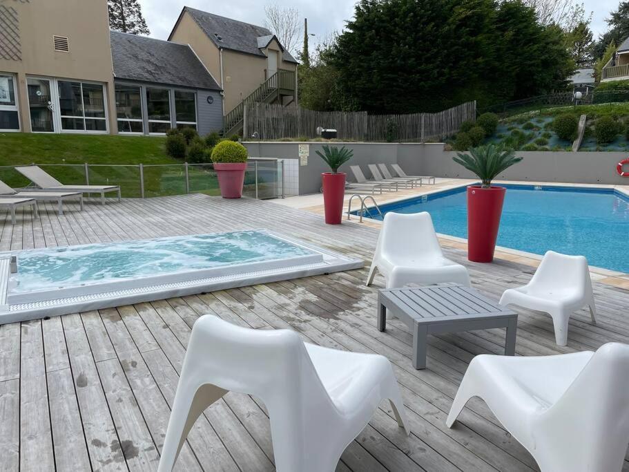 Apartamento La Terrasse Du Golf Port-en-Bessin-Huppain Exterior foto